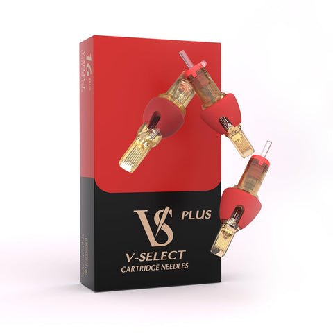 EZTAT2 V-Select Tattoo Cartridge Needles Plus 15CM 0.30mm Bugpin Curved Magnum Foam Cover Style 16Pcs for Rotary Tattoo Pen Machine Supply