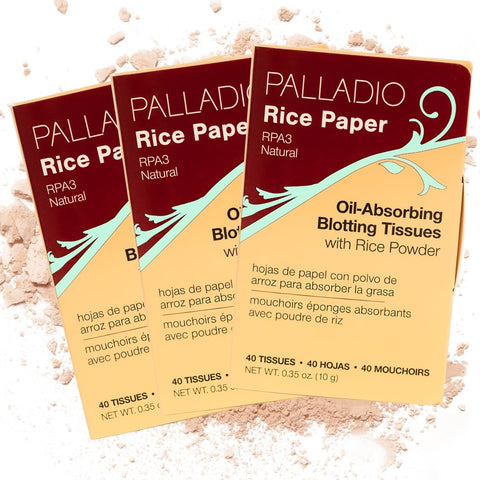 3 Pack , RPA3 Natural : 3 Pack Palladio Beauty Rice Paper RPA3 Natural