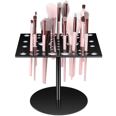 54 Holes Makeup Brush Drying Rack Brushes Dryer Acrylic Brush Holder Collapsible Makeup Brush Holder Makeup Brush Dryer Stand for Makeup Artist Acrylic Nail Brushes Paintbrushes Makeup Lovers