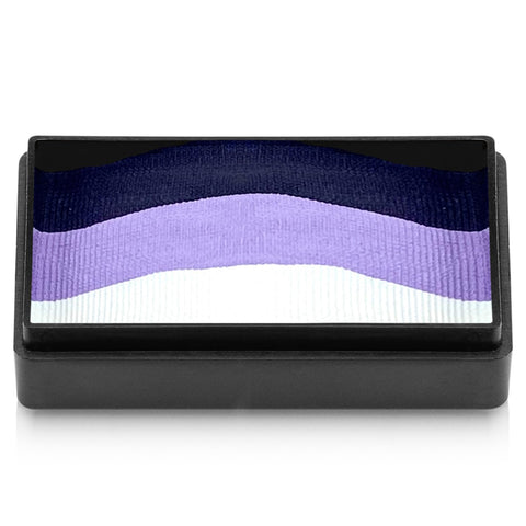 Kraze FX Dome Stroke - Orchid (25 gm), Professional 1-Stroke Split Cake, Hypoallergenic, Non-Toxic, Water Activated Face & Body Painting Makeup Supplies for Sensitive Skin, Kid Safe, Adults