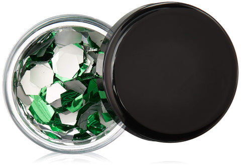 Decore Moi Hexagons Body Glitter, Bottle Green, 11 Gram
