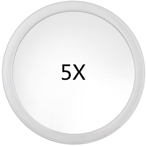 9Inch & 5X Magnification: Miss Sweet 9Inch & 5X Magnifying Mirror With Suction Cup Suction Mirror
