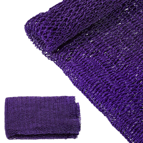 African Net Bath Sponge African Body Exfoliating Net Long Net Bathing Sponge Exfoliating Shower Body Scrubber Back Scrubber Skin Smoother for Daily Use or Stocking Stuffer (Purple)