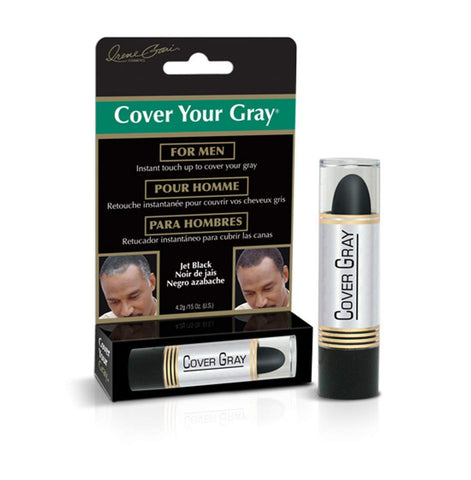 Cover Your Gray for Men Jet Black, 0.15 oz by Cover Your Gray