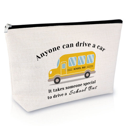 Sfodiary Driver Gift for Women Makeup Bag Thank You Gift Gift for Bus Driver Appreciation Retirement Gift for Her Birthday Graduation Gift from Student Christmas Thanksgiving Gift Cosmetic Bag, driver