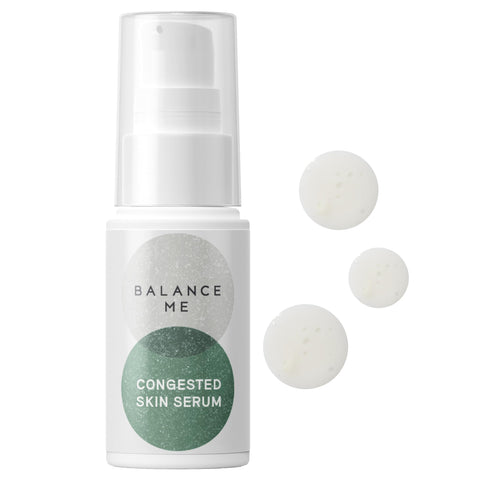 Balance Me Congested Skin Serum â€“ Acne & Spot Gelâ€¯For All Skin Types - With Moringa & Eucalyptus To Reduce Redness & Calm Inflamed Skin - 100% Natural â€“ Vegan & Cruelty Free â€“ Madeâ€¯Inâ€¯UK â€“ 15ml