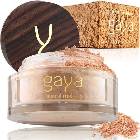 MF1 : Mineral Foundation Vegan Makeup Powder - Unique 4 IN 1 MF1 Shade 100% Natural Multipurpose Full Coverage For All Skin Types - Foundation, Concealer, Powder & Sunscreen In a 9gr Jar