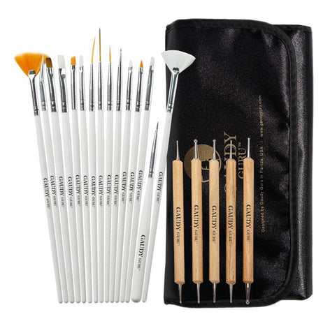 20pc Professional Nail Art Design Painting Detailing