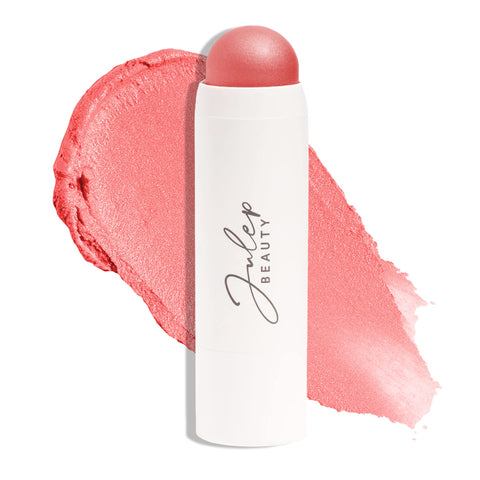 Julep Skip The Brush CrÃ¨me To Powder Cream Blush Stick For Cheeks, Eyes & Lips, Golden Guava