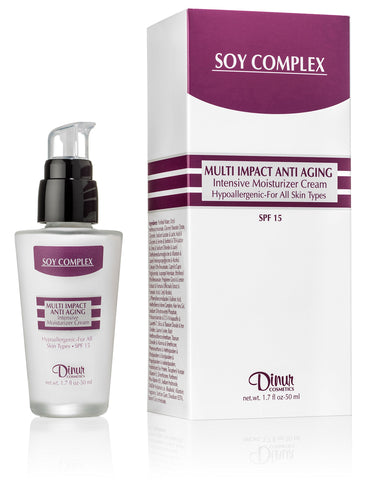 Dinur Soy Complex Intensive Moisturizer Cream SPF 15 Hydroallergenic 1.7 oz