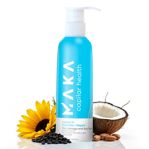 Maka Capilar Health Hydrating Leave-in for Repairing Damaged and Dry Hair, 6.8 Fl oz