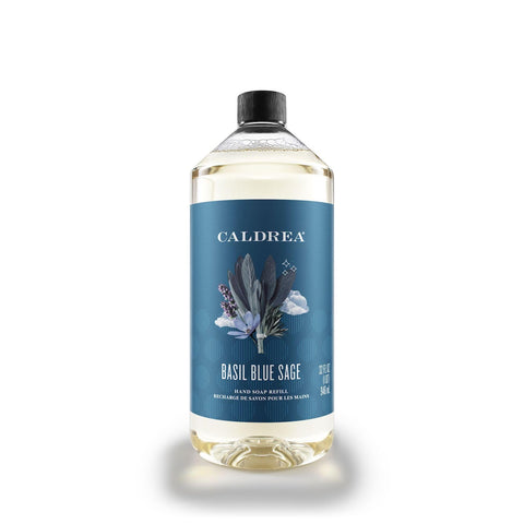Caldrea Liquid Hand Soap Refill, Basil Blue Sage, 32 Fluid Ounce