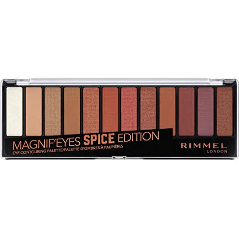 Rimmel London Magnif'eyes Eye Contouring Palette, Spice (Multicolor), 14 g,Matte Finish