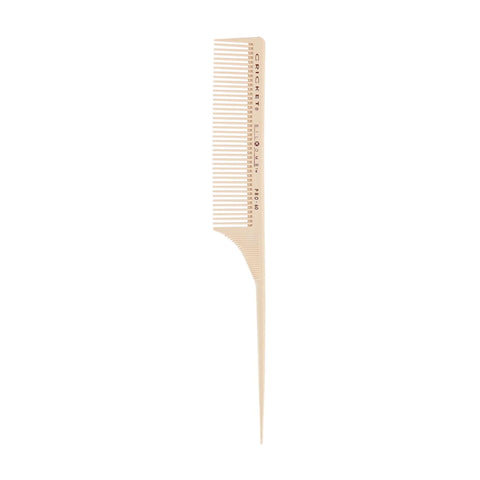 Cricket Silkomb Pro-60 Medium Tooth Rattail Professional Hair Stylist Comb for Teasing Sectioning Parting Lifting Styling Coloring Hair