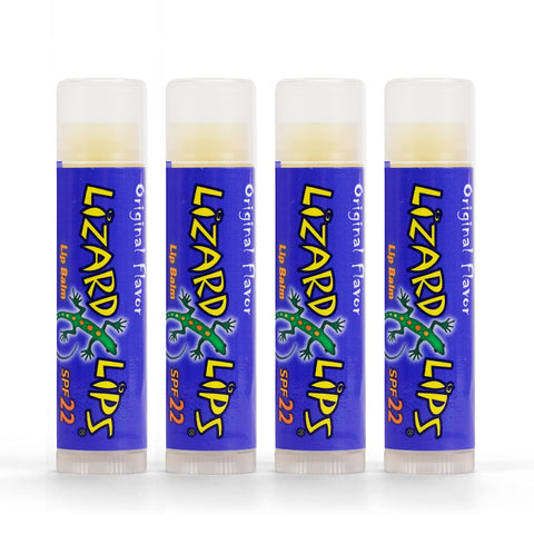 Lizard Lips Spf 22 Lip Balm Original Vanilla 4 Pack (4)
