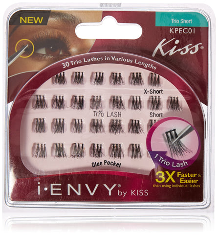 Kiss I Envy Trio Short 30 Trio Lashes