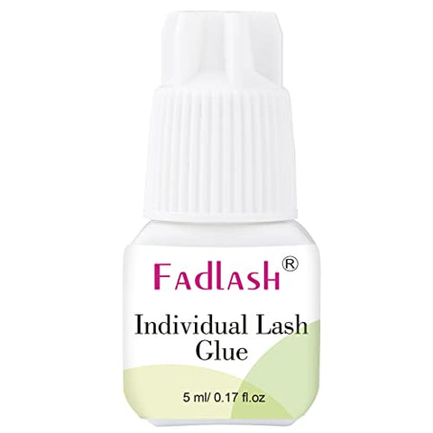 Individual Lash Glue FADLASH Cluster Lash Glue 2-3S Dry Time 7-15 Days Retention DIY Lash Extension Glue Self Application Sensitive Lash Cluster Glue Black 5ml (DIY/Cluster Lashes Use Only)