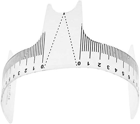 CJESLNA Updated Eyebrow Grooming Stencil Shaper Ruler Measure Tool Makeup Reusable