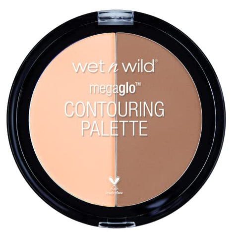 Wet n Wild MegaGlo Contour Palette, Dulce De Leche | Contouring Powder Face Kit | Flawlessly Sculpted Face