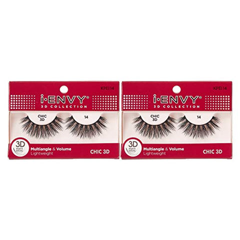 i-Envy 3D Glam Collection Multi-angle & Volume (2 PACK, KPEI14)