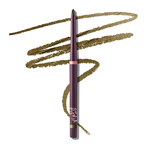 Mally Beauty Evercolor Gel Waterproof Eyeliner - Deep Sage - Creamy Long-Lasting Smudge-Proof Gel Formula - Retractable Eye Liner