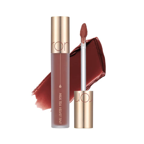 rom&nd MILK TEA VELVET TINT |MLBB|matte liquid lipstick| super stay matte ink| k-beauty|cosmetics|warm color,0.15oz (07 ROSE TEA)
