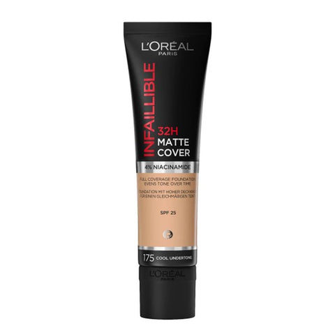 New L'Oreal Infallible 24H Matte Cover Foundation 30ml - 175 Sand