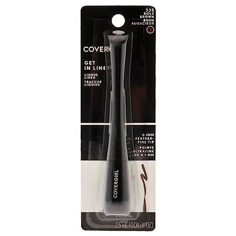 COVERGIRL Get In Line Liquid Eyeliner, Bold Brown, 0.04 Pound