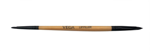 Vega 2 In 1 Mini Make Up Brush, Lip Filler And Lip Liner