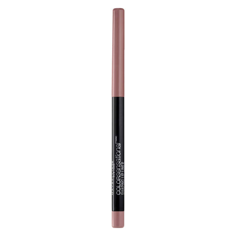 Maybelline New York Color Sensational Shaping Lip Liner with Self-Sharpening Tip, Dusty Rose, Nude Pink, 1 Count