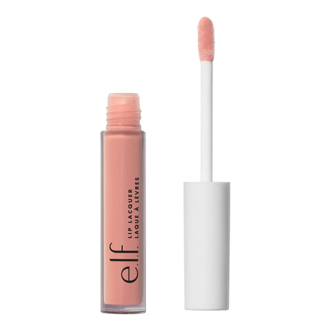 e.l.f. Lip Lacquer, Nourishing, Non-Sticky Ultra-Shine Lip Gloss With Sheer Color, Infused With Vitamins A & E, Vegan & Cruelty-Free, Whisper Pink