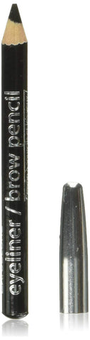 L.A. COLORS 2-Piece Eyeliner/Brow Pencil with Sharpener, Black, 0.03 Ounce, CBPN222
