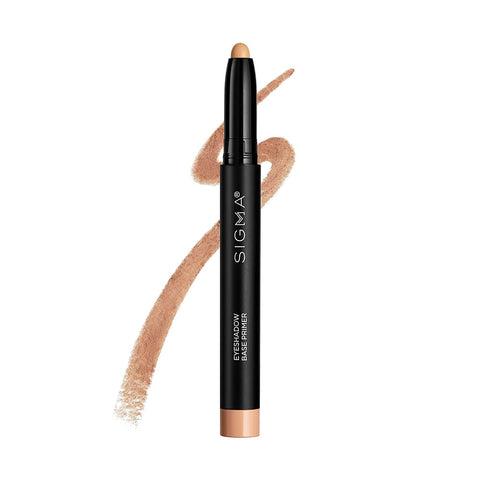 Sigma Beauty Eyeshadow Primer Base - Professional Grade Eye Primer Crayon w/ Sleek Retractable Tip for Long-Lasting Makeup & All-Day Color Payoff, Prevents Creasing (Ignite, Light Caramel Matte)