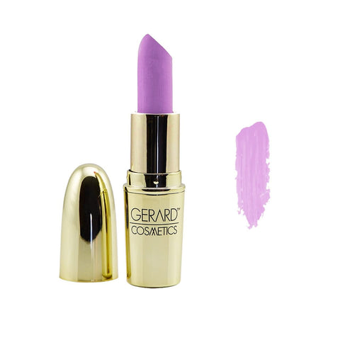 Gerard Cosmetics Lipstick - Creamy and Buttery Formula Creates Flawless Looking Pout - Envelops Lips in Rich, Pigmented Color - Smooth, Satin Finish - Will Not Dry Lips Out - Lilac Moon - 0.14 oz