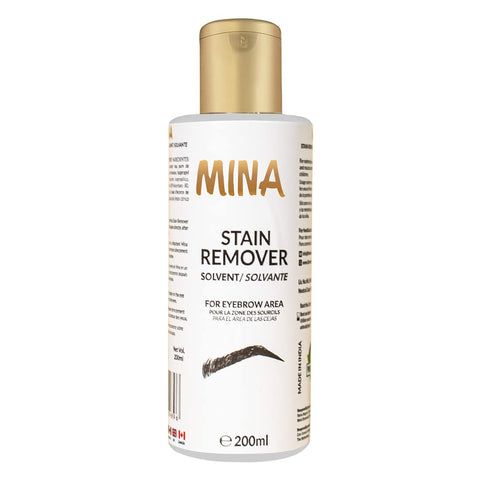MINA Stain Remover, Softly Removes Hair and Tint Color From The Skin Around The Eyebrows 200Ml