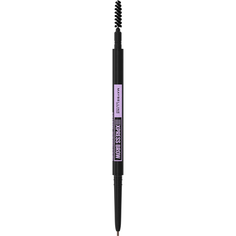 Maybelline Express Brow Ultra Slim Eyebrow Makeup, Brow Pencil with Precision Tip and Spoolie for Defined Eyebrows, Ash Brown, 1 Count