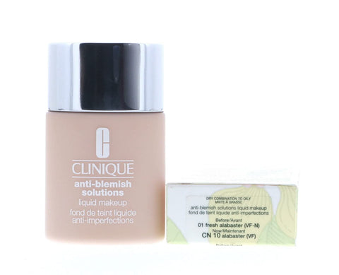 Clinique by Acne Solutions Liquid MAKEKUP 01 Fresh Alabaster UNBOXED 1.0 OZ