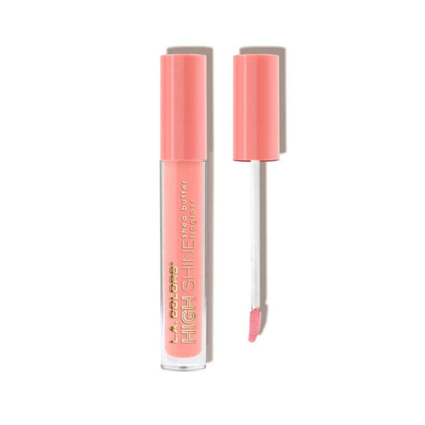 L.A. COLORS High Shine Shea Butter Lip Gloss, Baby Cakes, 0.14 Ounce
