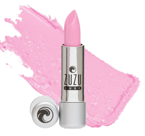 Zuzu Luxe Lip Color Lipstick (Truth or Dare - Soft Pink/Cool Crème), Natural Hydrating Lipstick, Paraben Free, Vegan, Gluten-free, Cruelty-free, Non GMO, 0.13 oz