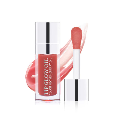 YUOLITA Hydrating Lip Glow Oil, Gloss Tinted Lip Balm Lip Plumping Lip Gloss Lip Oil Fresh Texture & Non-sticky Long-lasting Lip Gloss Tinted for Dry Lip Moisturizing and Hydrating (Rosewood)