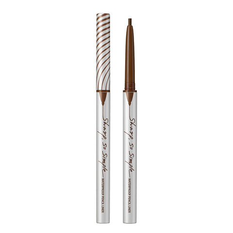 CLIO Sharp So Simple Waterproof Pencil Eye Liner, Micro Precision Tip (2mm), Twist Up, Self-Sharpening, Long Lasting, Smudge-Resistant, High-Intensity Color, Ultra-Smooth (03 CACAO BROWN)