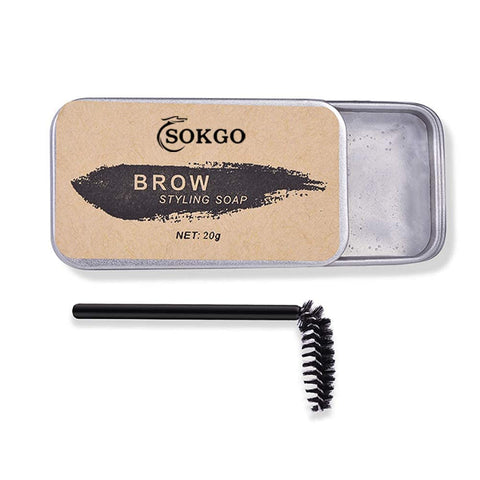 Eyebrow Soap, 3D Brows Styling Soap, Transparent Long Lasting Natural Eyebrow Wax Eyebrow Gel