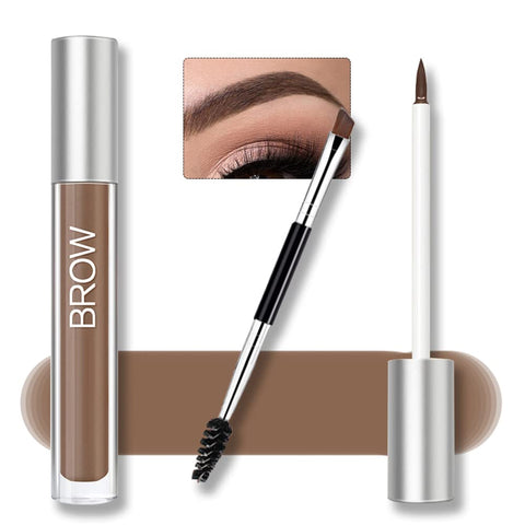 Waterproof Eyebrow Gel for Long Lasting, Highly Tinted Liquid Eye Brow Makeup, Sweatproof, Natural (Auburn)