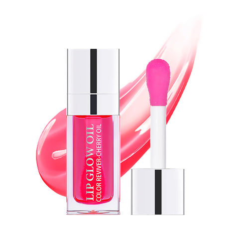 Hydrating Lip Glow Oil, Moisturizing Lip Gloss, Plumping Lip Oil, Non-Sticky Long Lasting Lip Oil Gloss, Transparent Lip Oil Tinted, Lip Plumper Gloss, Moisturize your lips and Reduce lip lines