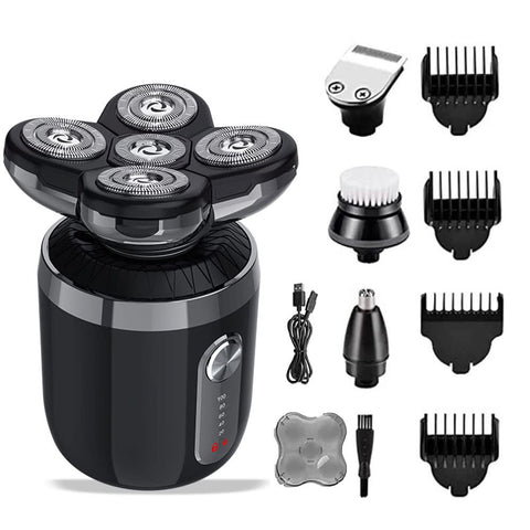 Head Shavers for Men, Men’s 5-in-1 Electric Head Shaver, Waterproof Electric Razor, Rechargeable Wet and Dry Mens Grooming Kit Head Shaver