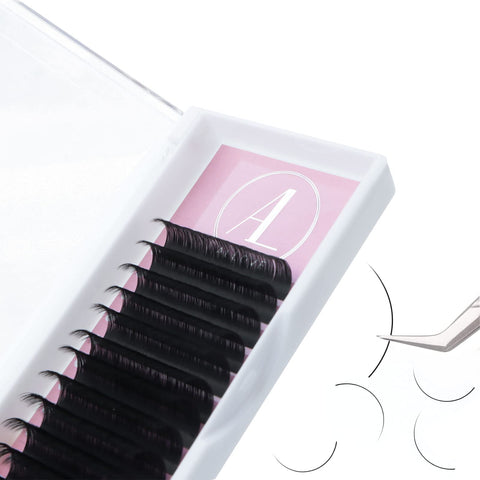 ALLOVE Eyelash Extension Classic Lash Extensions 0.05 D Curl 14mm Individual Volume Lash Extensions Supplies Single Eyelash Extensions