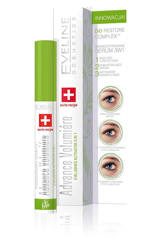 Eveline Eyelash Growth Activator Concentrated Serum 3 In 1 Advance Volumiere