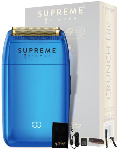SUPREME TRIMMER Foil Shaver | STF600 (60 Min Runtime) Pro Barber Electric Razor Bald Head | Blue Crunch Lite