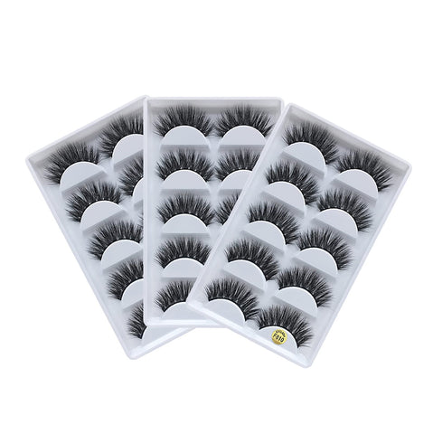 HIPRETTYUS 15 Pairs 3D Mink False Lashes, Wholesale Handmade Reusable 3D Faux Mink Fake Eyelashes, Wispy Long Full Natural Pack…