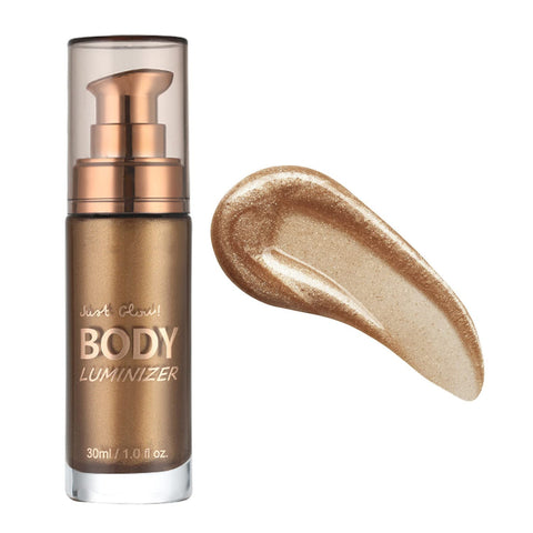 MAEPEOR Body Luminizer 6 Colors Waterproof Smooth Shimmer Face Body Glow Illuminator Non-sticky Liquid Body Highlight Illuminator (30 ML, 03 Glistening Bronze)